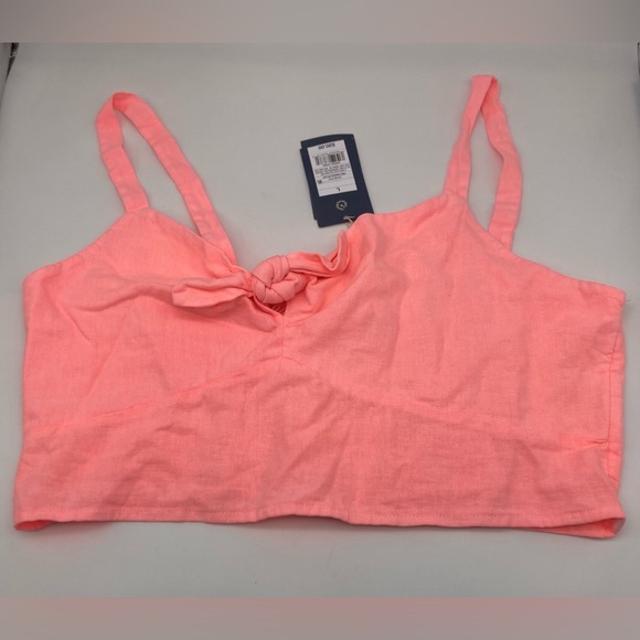 Universal Thread women’s smocked cropped tank top Pink Large - Picture 1 of 11